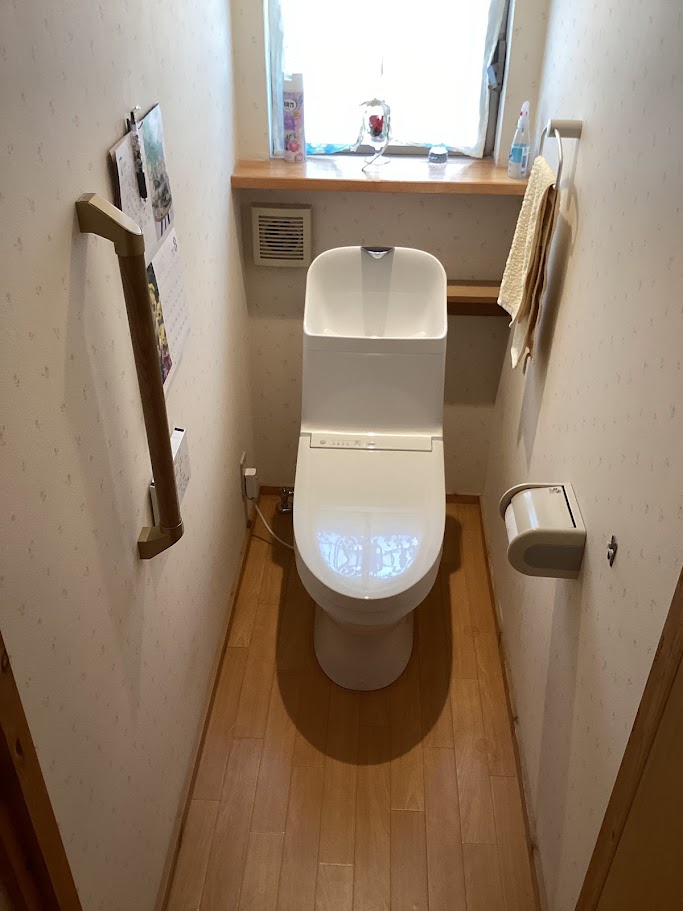 【倉敷市】トイレリフォーム　スピード施工！1時間半でトイレ交換！