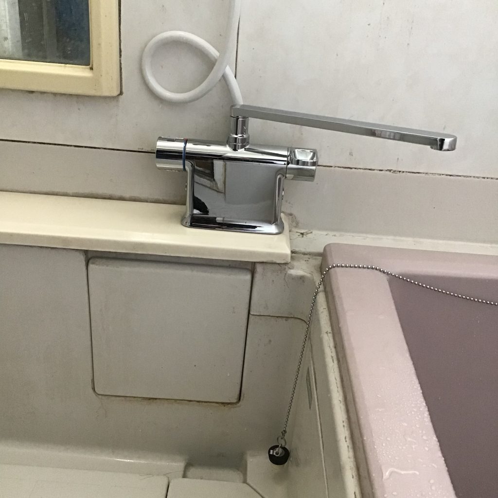 【倉敷市】浴室水栓からポタポタ…原因は「切替バルブ」の故障。